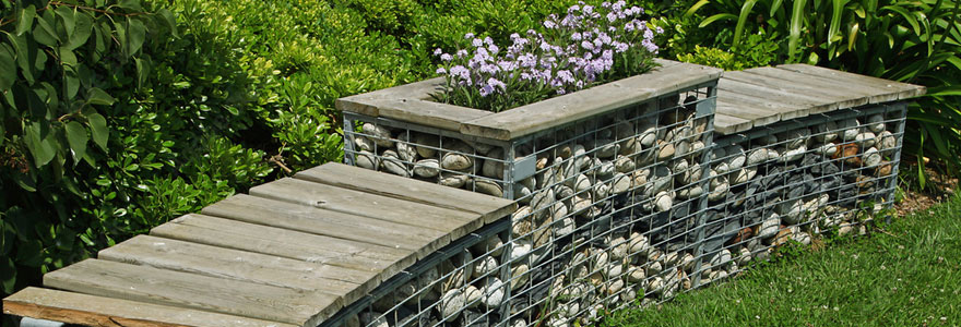 Mur en gabion